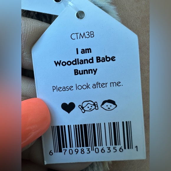 NWT Jellycat Woodland Babe Bunny Plush Retired  11” - Picture 7 of 9